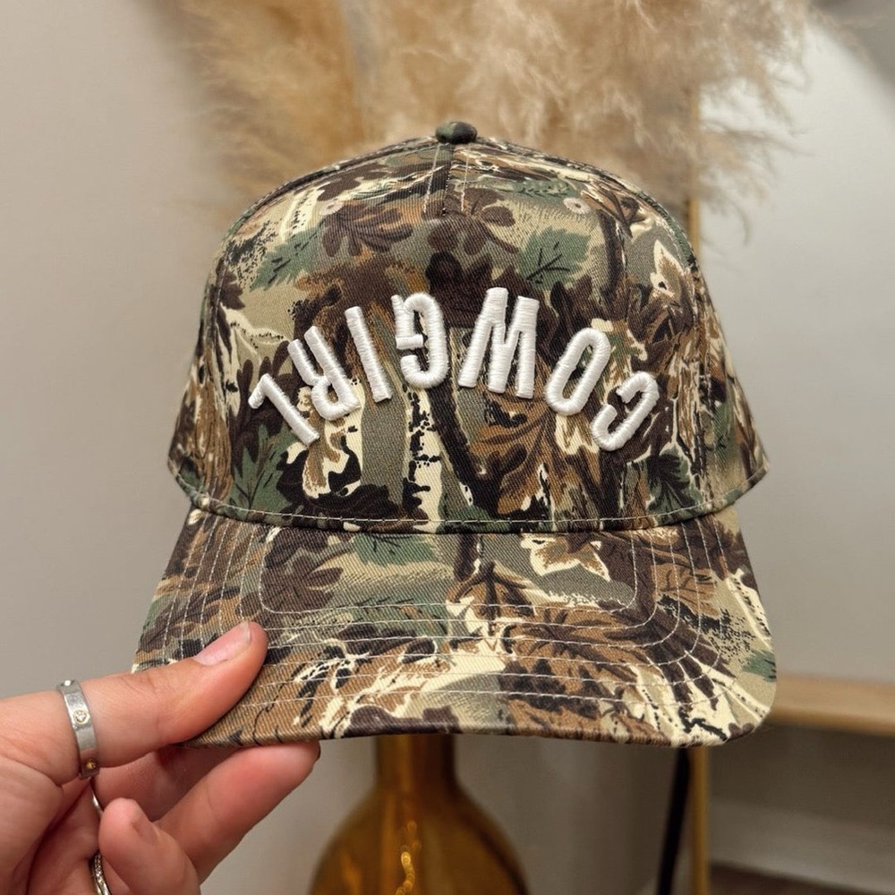 Camouflage 'Cowgirl' Cap